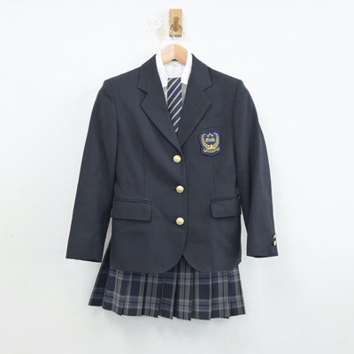 【中古】東京都 品川エトワール女子高等学校 女子制服 4点（ブレザー・シャツ・スカート）sf019079