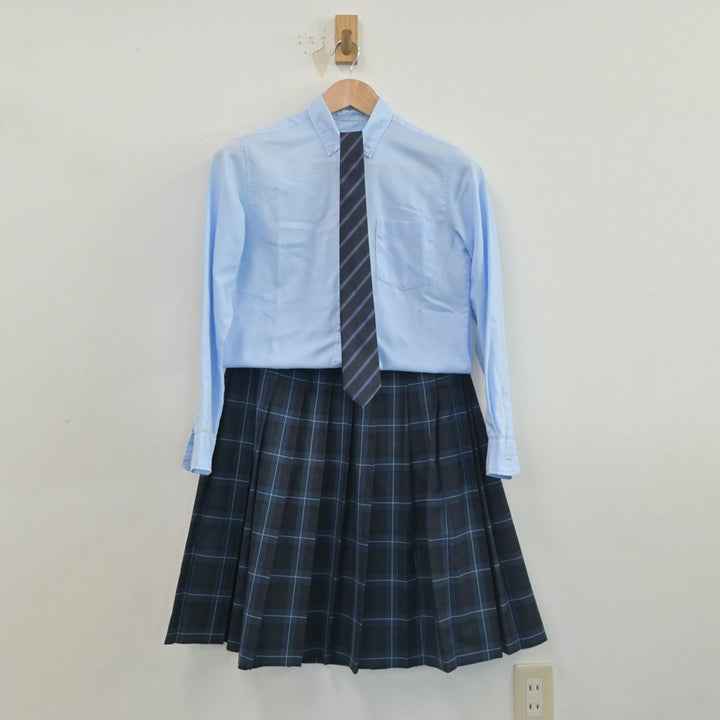 【中古制服】福岡県 福岡講倫館高等学校 女子制服 3点（シャツ・スカート）sf019096【リサイクル学生服】 | 中古制服通販パレイド