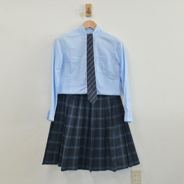 中古制服】福岡県 福岡講倫館高等学校 女子制服 3点（シャツ・スカート）sf019096【リサイクル学生服】 | 中古制服通販パレイド