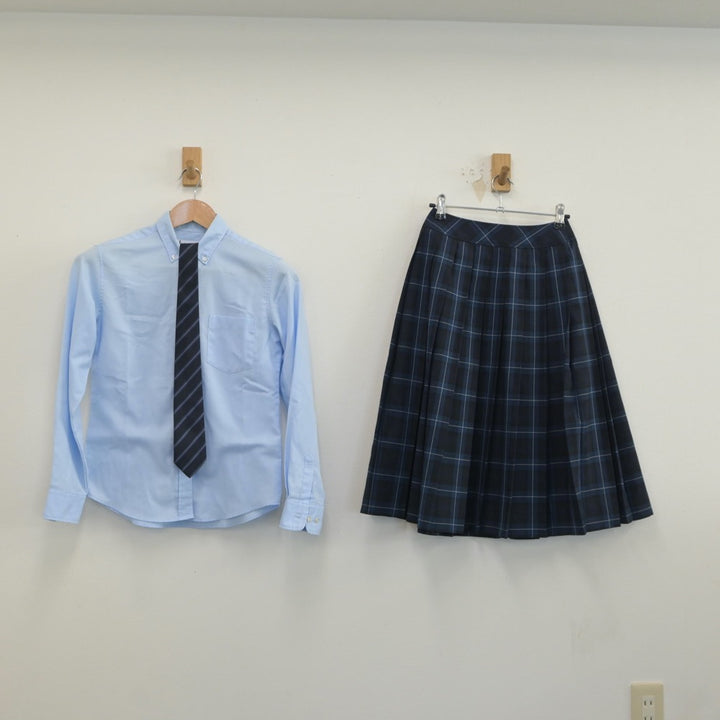 【中古制服】福岡県 福岡講倫館高等学校 女子制服 3点（シャツ・スカート）sf019096【リサイクル学生服】 | 中古制服通販パレイド