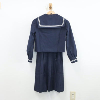 【中古】東京都 八王子市立第五中学校 女子制服 3点（セーラー服・ニット・ジャンパースカート）sf019097