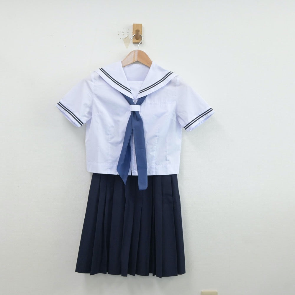 【中古】東京都 八王子市立第五中学校 女子制服 3点（セーラー服・スカート）sf019098