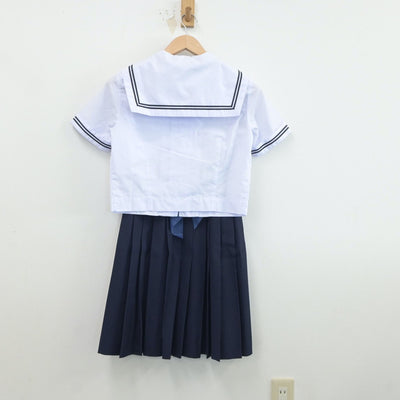 【中古】東京都 八王子市立第五中学校 女子制服 3点（セーラー服・スカート）sf019098