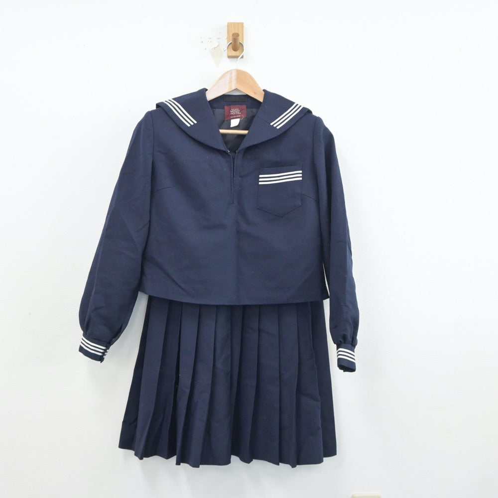 【中古】茨城県 鉾田第二高等学校 女子制服 2点（セーラー服・スカート）sf019101