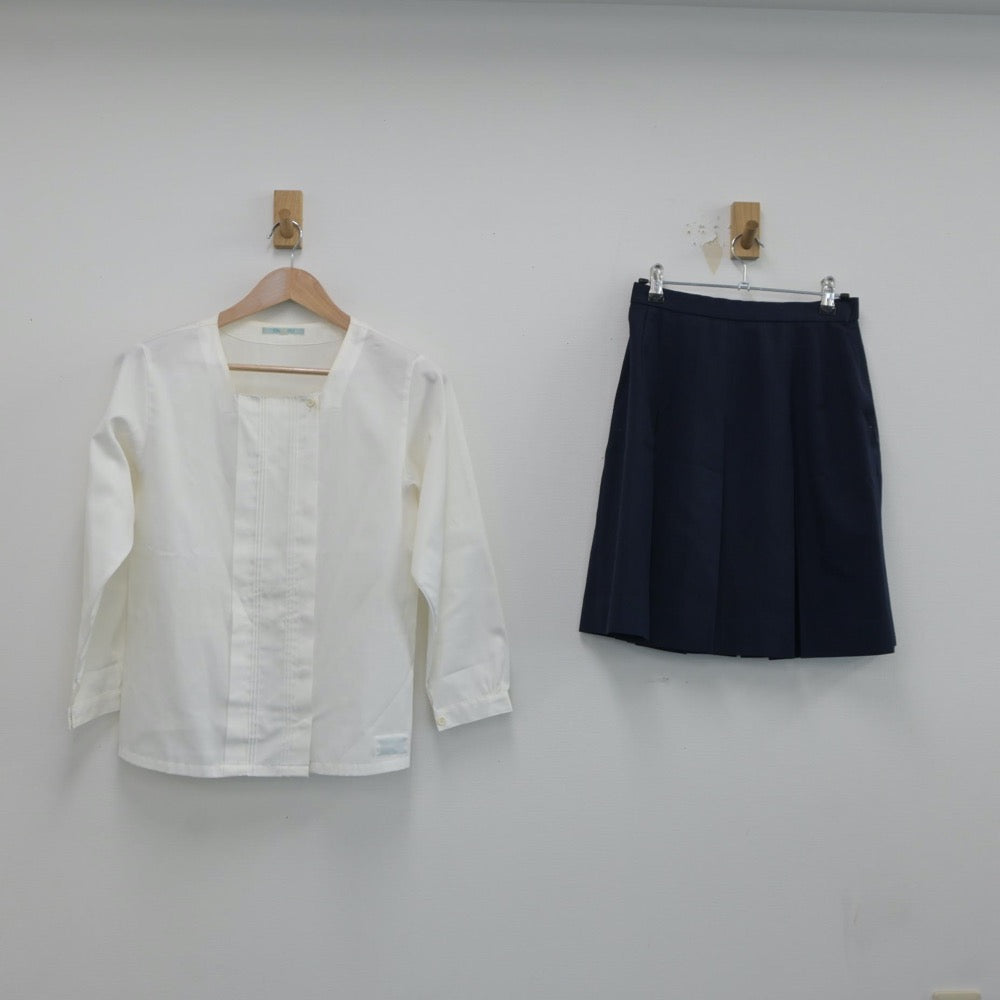 【中古】埼玉県 開智中学校 女子制服 5点（セーラー服・シャツ・スカート）sf019106