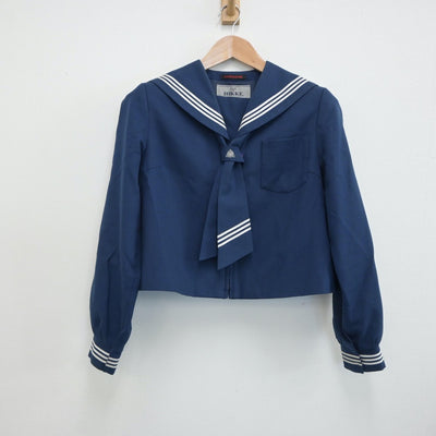 【中古】福岡県 福岡県北九州市立二島中学校 女子制服 2点（セーラー服・ジャンパースカート）sf019116