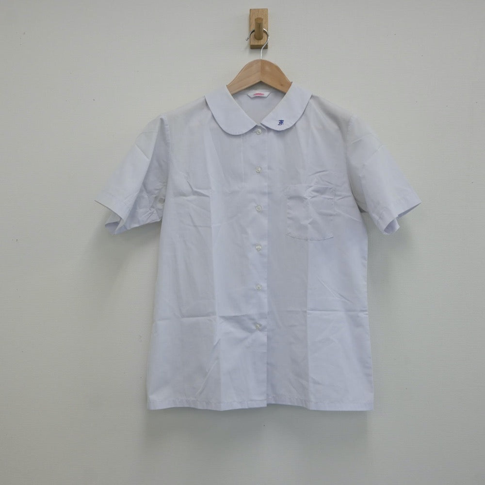 【中古】福岡県 福岡県北九州市立二島中学校 女子制服 2点（ジャンパースカート・シャツ）sf019118