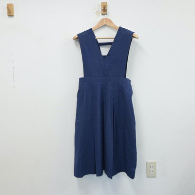 【中古】福岡県 福岡県北九州市立二島中学校 女子制服 2点（ジャンパースカート・シャツ）sf019118