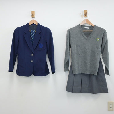 【中古】神奈川県 湘南工科大附属高等学校 女子制服 4点（ブレザー・ニット・スカート）sf019127