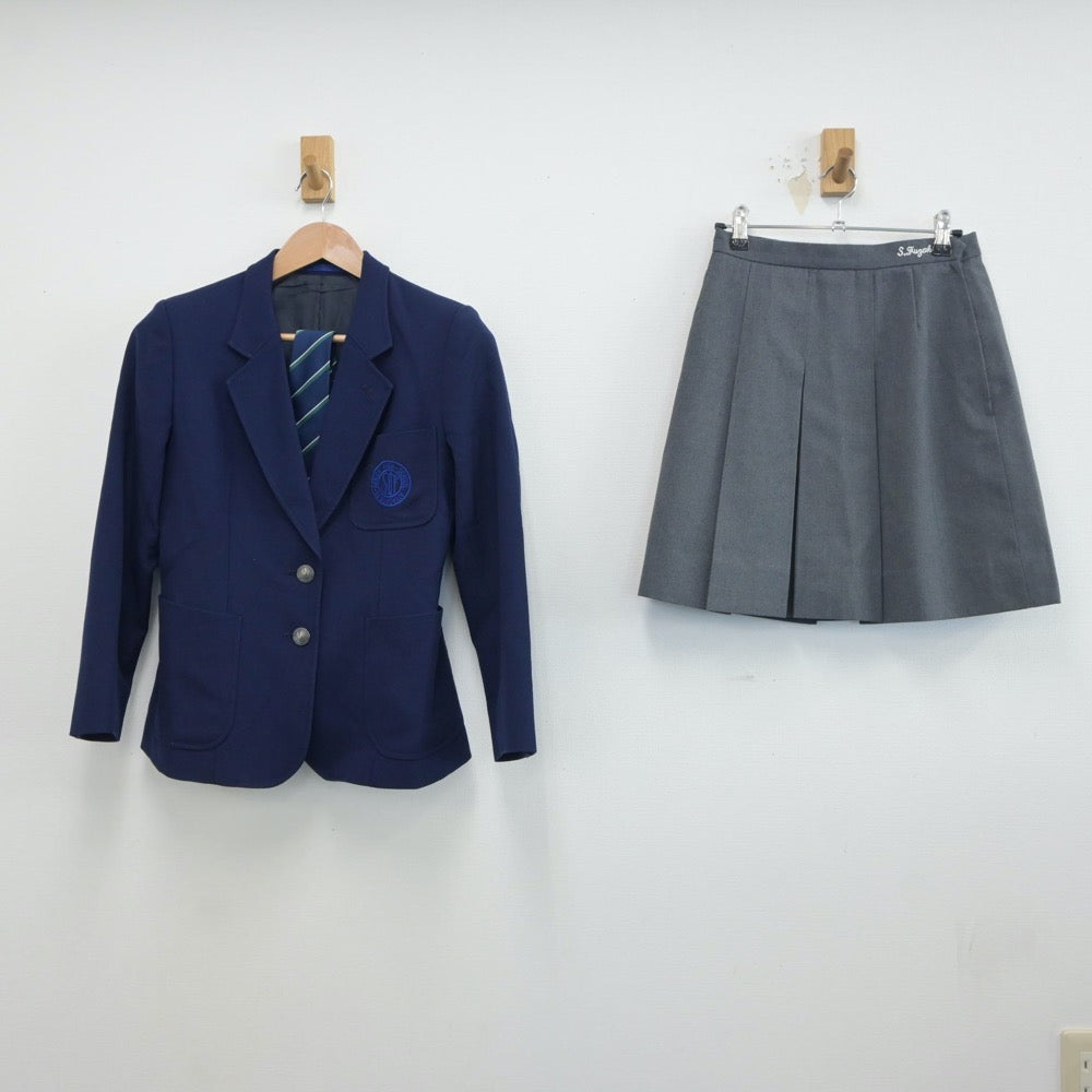 【中古】神奈川県 湘南工科大附属高等学校 女子制服 4点（ブレザー・ニット・スカート）sf019128