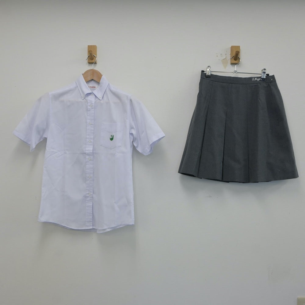 【中古】神奈川県 湘南工科大附属高等学校 女子制服 2点（シャツ・スカート）sf019132