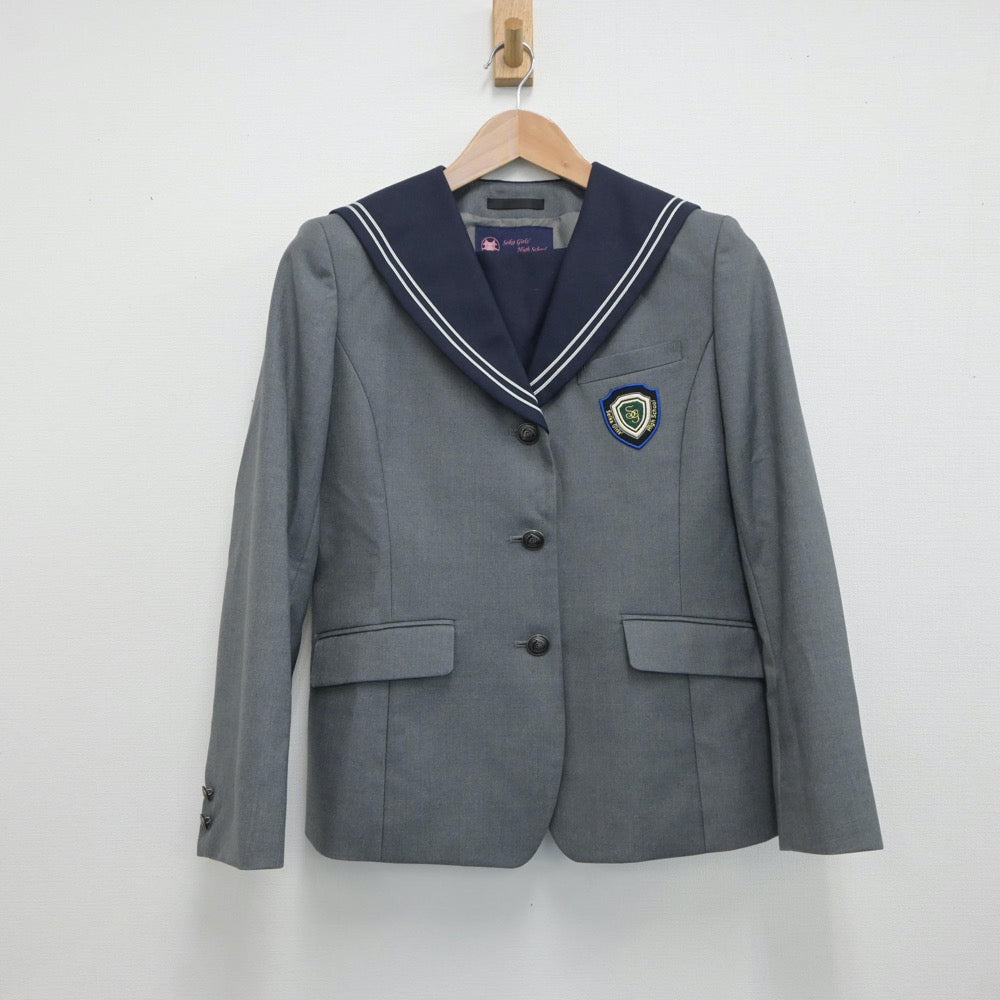 【中古】福岡県 精華女子高等学校 女子制服 2点（セーラー服・ジャンパースカート）sf019134