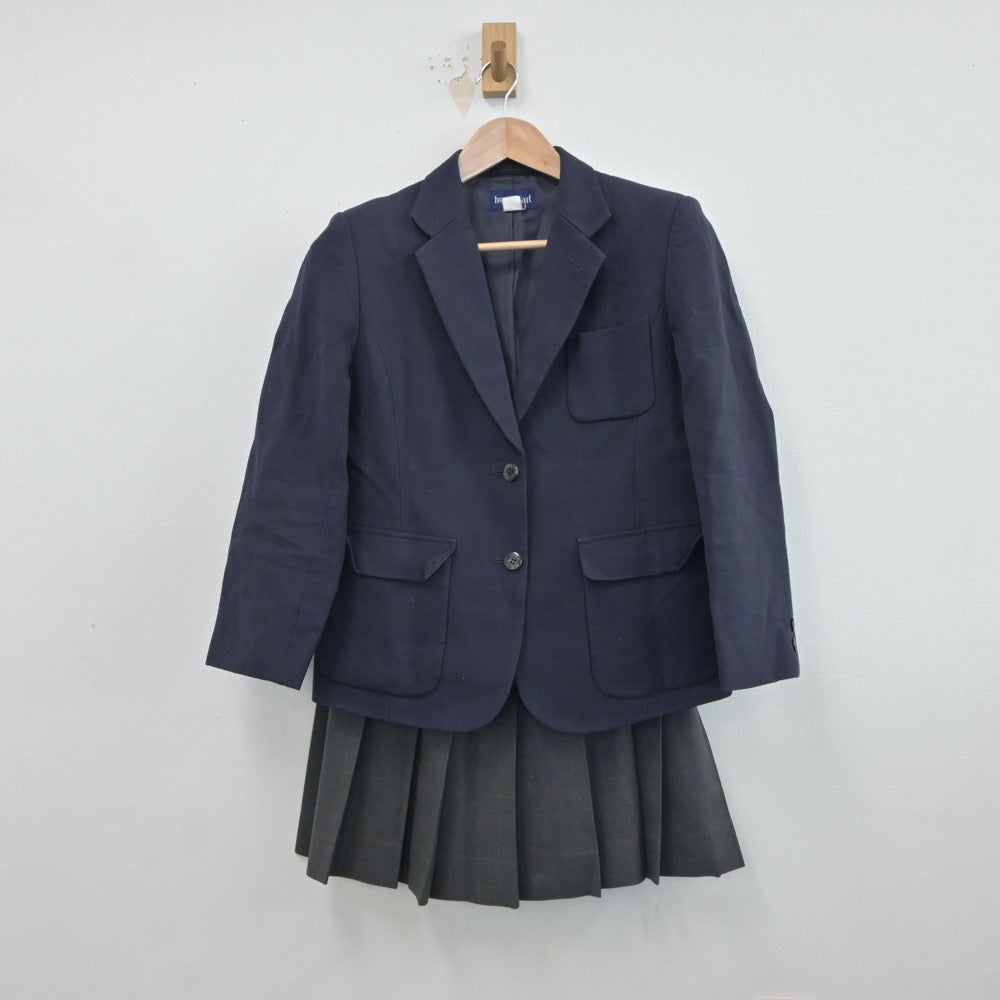 【中古】兵庫県 須磨学園高等学校 女子制服 2点（ブレザー・スカート）sf019137