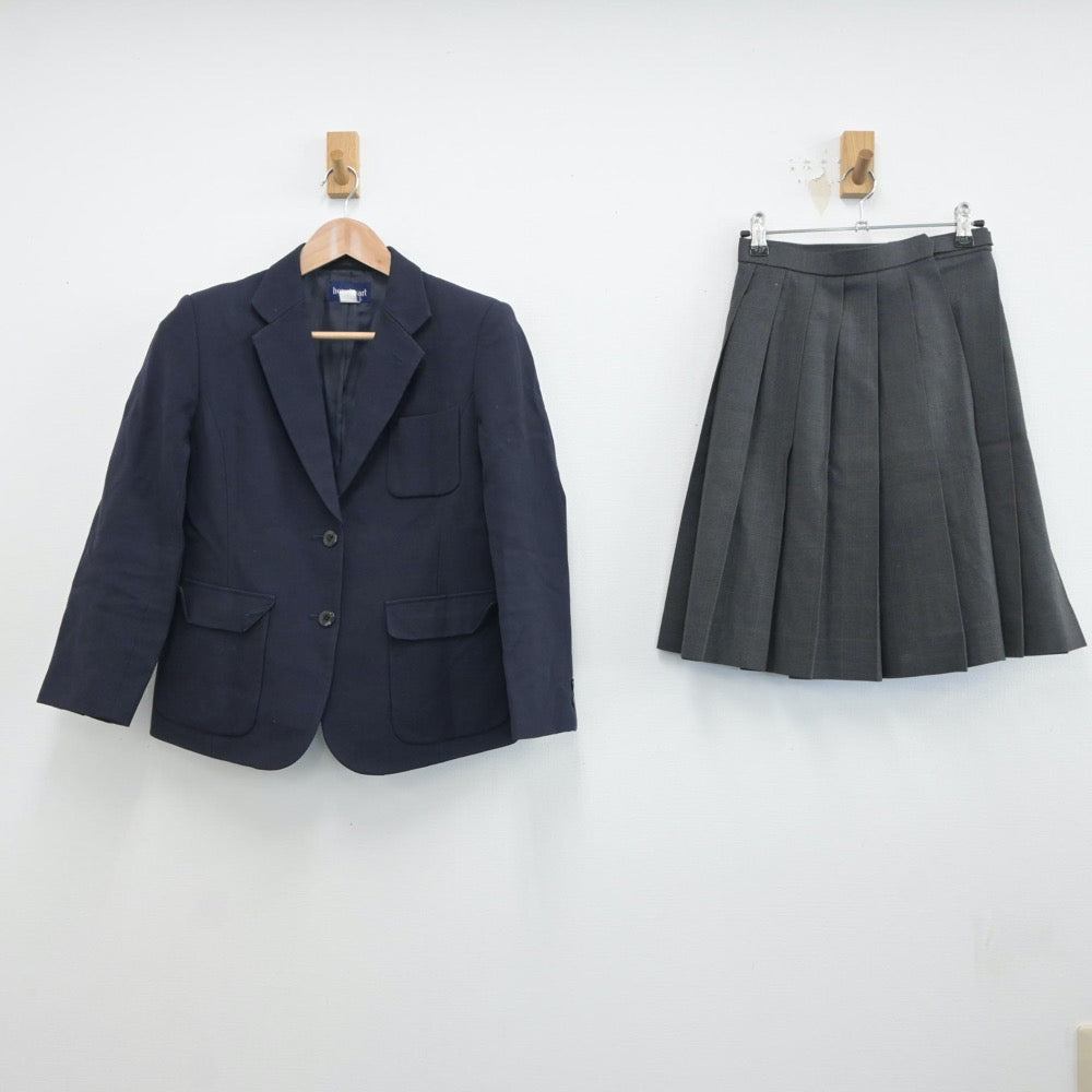 【中古】兵庫県 須磨学園高等学校 女子制服 2点（ブレザー・スカート）sf019137