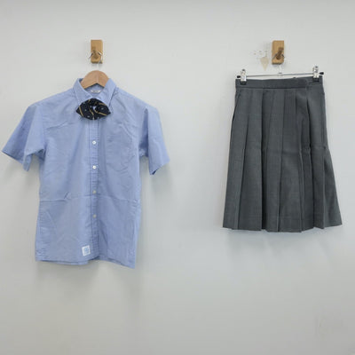 【中古】兵庫県 須磨学園高等学校 女子制服 3点（ニット・スカート）sf019138