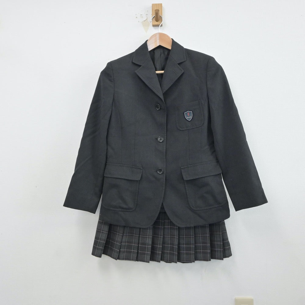 【中古】東京都 私立武蔵野高等学校 女子制服 2点（ブレザー・スカート）sf019139