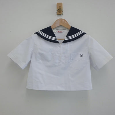 【中古】福岡県 精華女子高等学校 女子制服 2点（ニット・セーラー服）sf019141