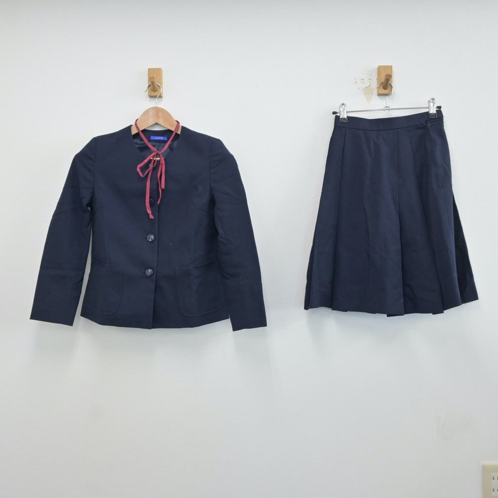 【中古】福島県 福島県郡山市立郡山第五中学校 女子制服 3点（ブレザー・スカート）sf019142