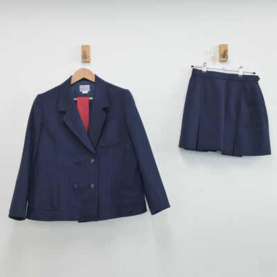 【中古】長野県 諏訪二葉高等学校 女子制服 3点（ブレザー・スカート）sf019154