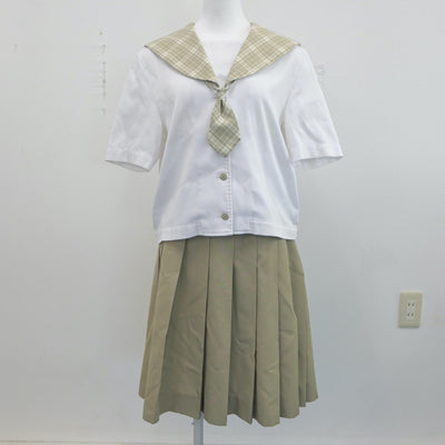 【中古】埼玉県 越谷南高等学校 女子制服 3点（セーラー服・スカート）sf019163