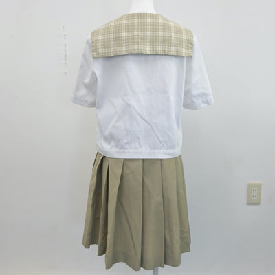 【中古】埼玉県 越谷南高等学校 女子制服 3点（セーラー服・スカート）sf019163