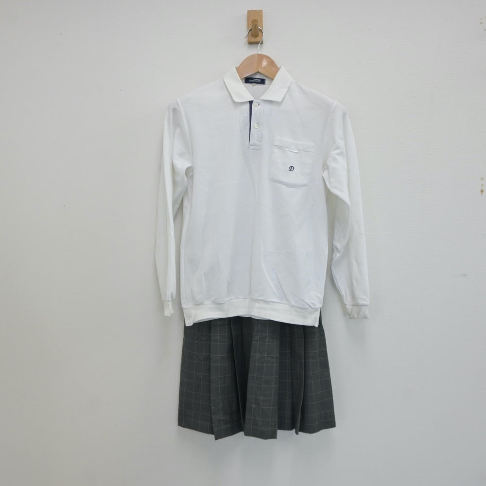 【中古】宮城県 大河原町立大河原中学校 女子制服 3点（ブレザー・シャツ・スカート）sf019173