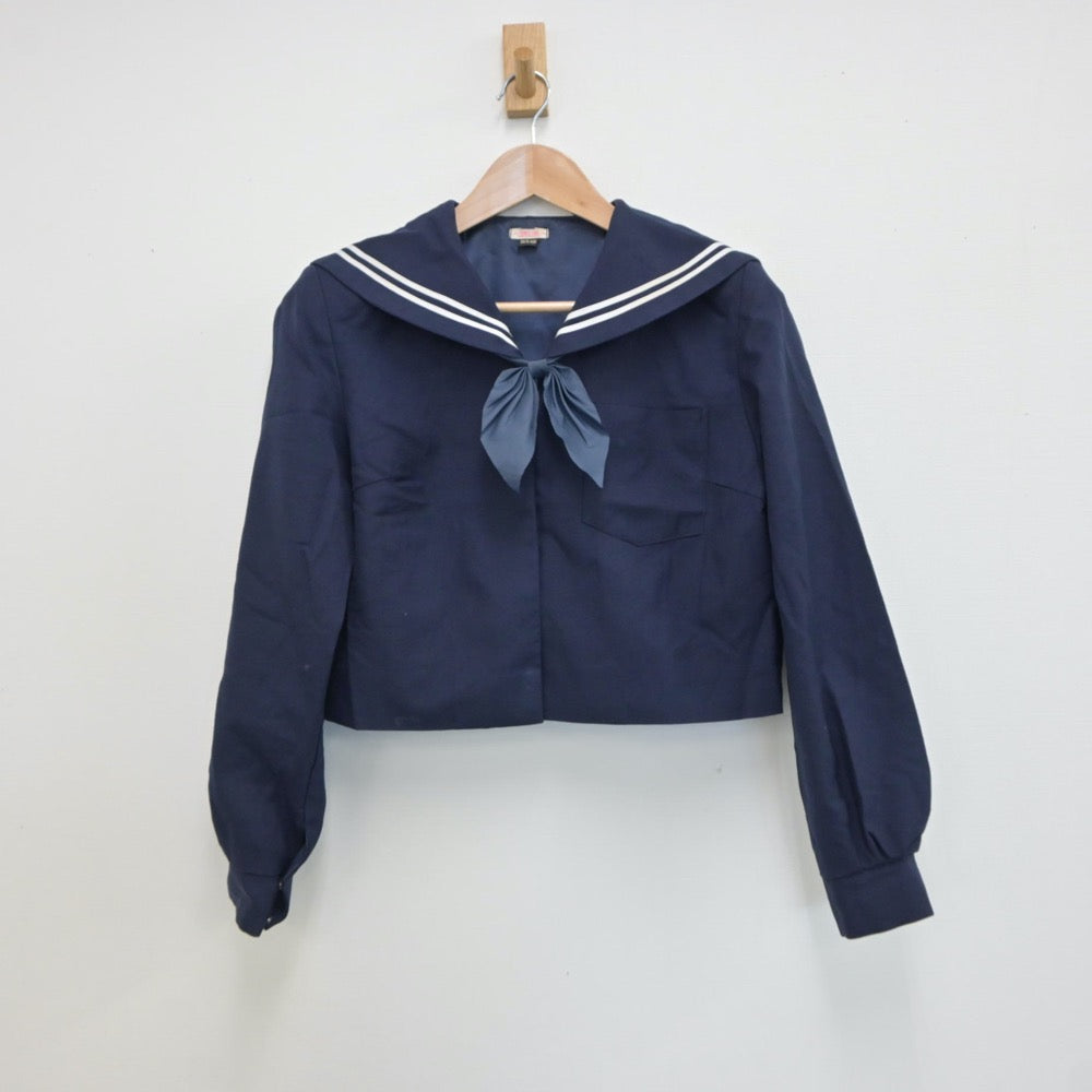 【中古】和歌山県 和歌山市立貴志中学校 女子制服 3点（セーラー服・スカート）sf019175