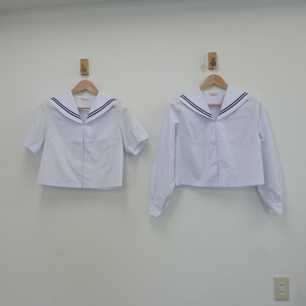 【中古】和歌山県 和歌山市立貴志中学校 女子制服 2点（セーラー服）sf019178