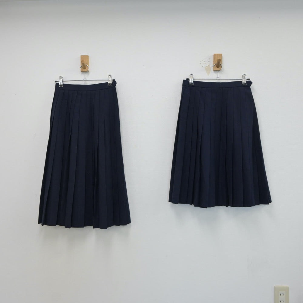 【中古】岐阜県 中津川市立坂本中学校 女子制服 2点（スカート・スカート）sf019181