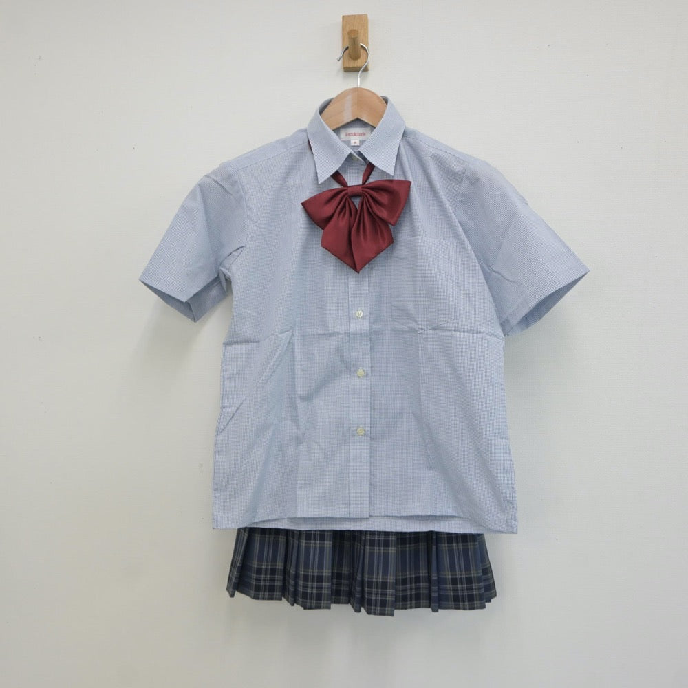 【中古】岐阜県 岐阜県立恵那農業高等学校 女子制服 3点（シャツ・スカート）sf019184