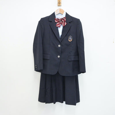 【中古】東京都 足立区立第四中学校 女子制服 4点（ブレザー・シャツ・スカート）sf019187