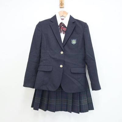 【中古】神奈川県 日々輝学園高等学校 女子制服 5点（ブレザー・シャツ・スカート）sf019190