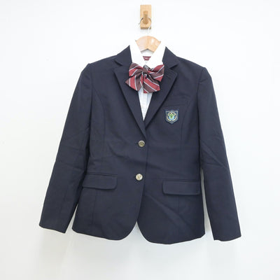 【中古】神奈川県 日々輝学園高等学校 女子制服 5点（ブレザー・シャツ・スカート）sf019190