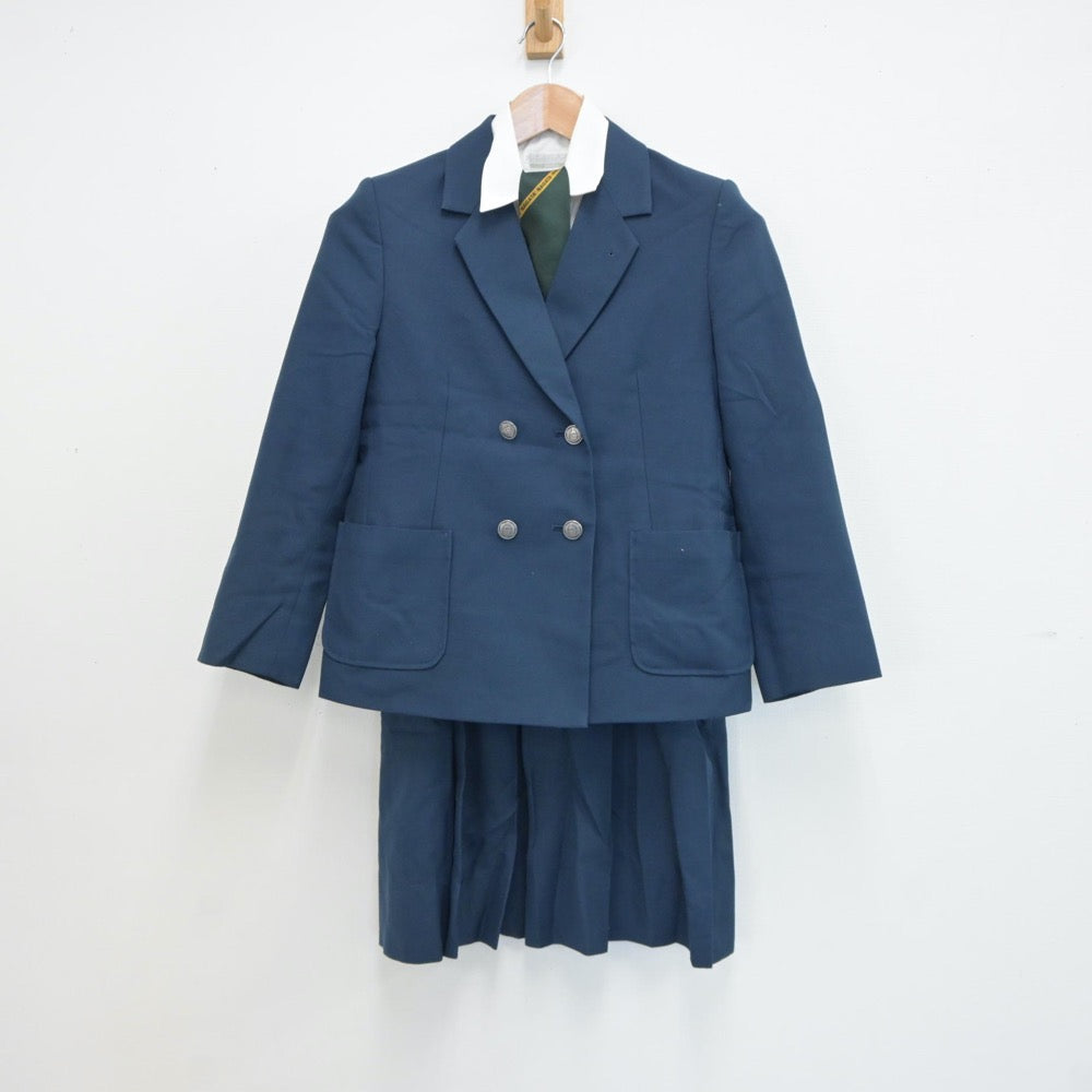 【中古】神奈川県 横浜市立永田中学校 女子制服 5点（ブレザー・ベスト・シャツ・スカート）sf019195