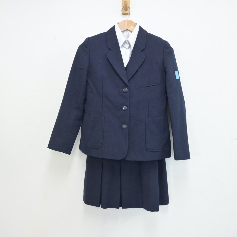 【中古】神奈川県 横浜市立浜中学校 女子制服 4点（ブレザー・ベスト・シャツ・スカート）sf019198