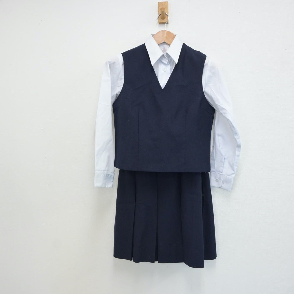 中古制服】神奈川県 横浜市立浜中学校 女子制服 4点（ブレザー・ベスト・シャツ・スカート）sf019198【リサイクル学生服】 | 中古制服通販パレイド