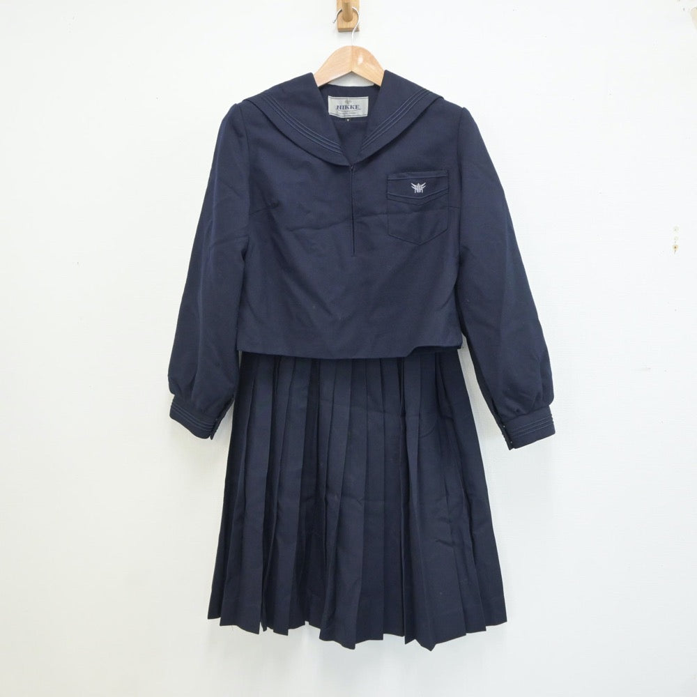 【中古】兵庫県 兵庫県立小野高等学校 女子制服 3点（セーラー服・スカート）sf019214