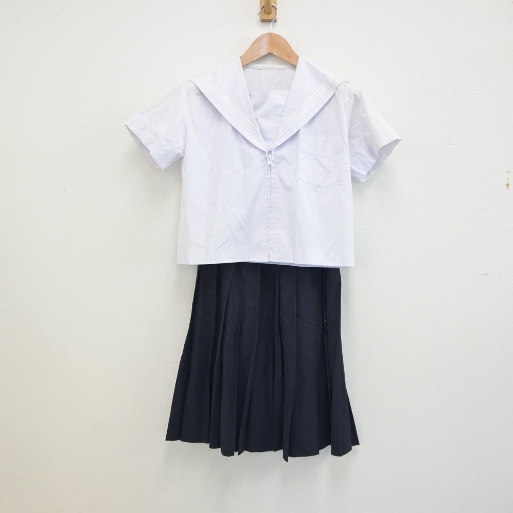 【中古】奈良県 大和高田市立片塩中学校 女子制服 2点（セーラー服・スカート）sf019224