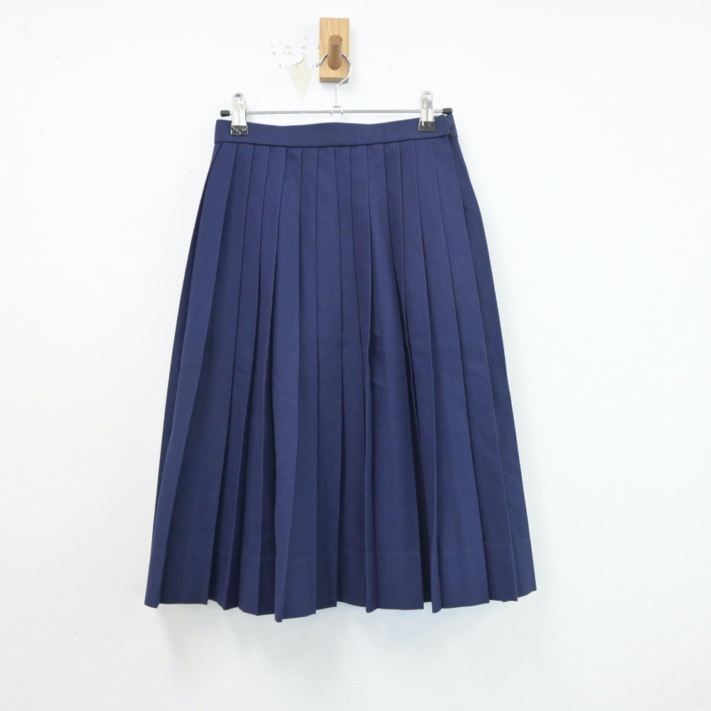 【中古】沖縄県 仲西中学校 女子制服 2点（セーラー服・スカート）sf019235