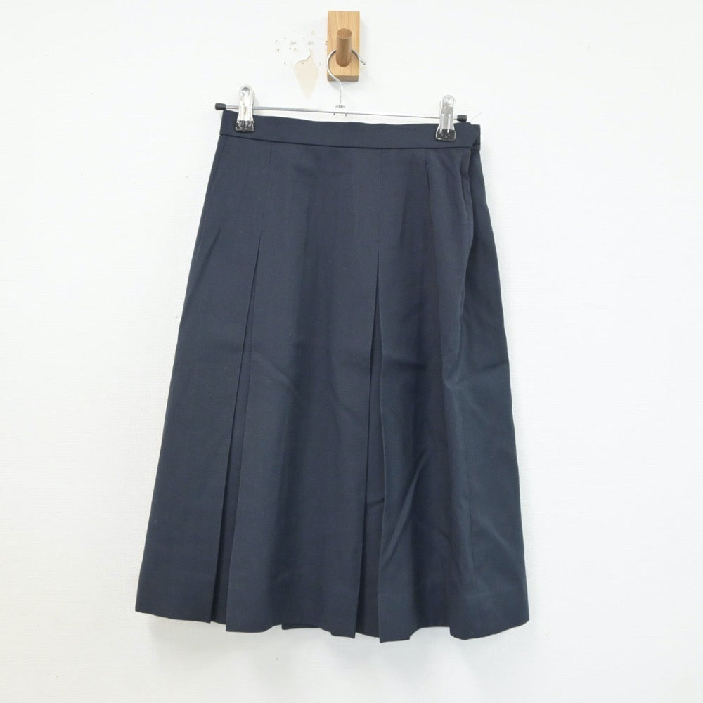 【中古】東京都 共立女子中学校 女子制服 4点（ニットベスト・シャツ・スカート）sf019240