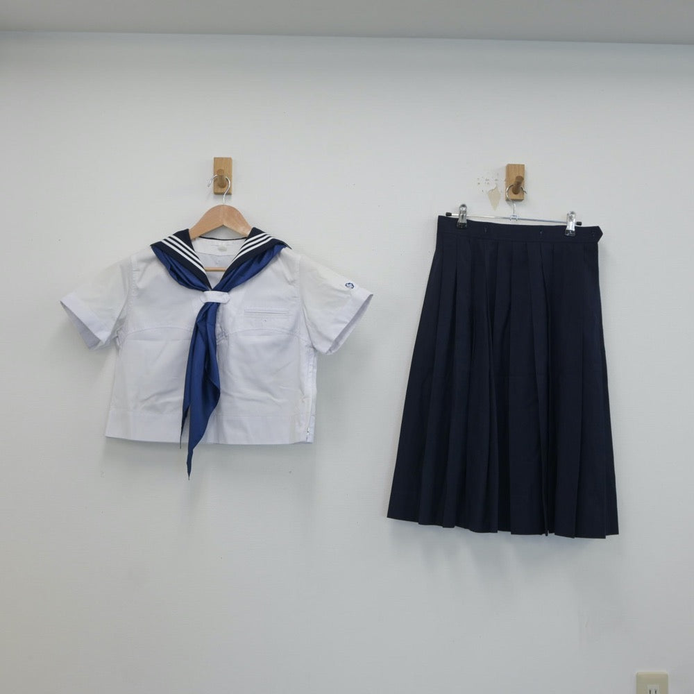 【中古】東京都 共立女子中学校 女子制服 3点（セーラー服・スカート）sf019245