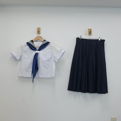 【中古】東京都 共立女子中学校 女子制服 3点（セーラー服・スカート）sf019245