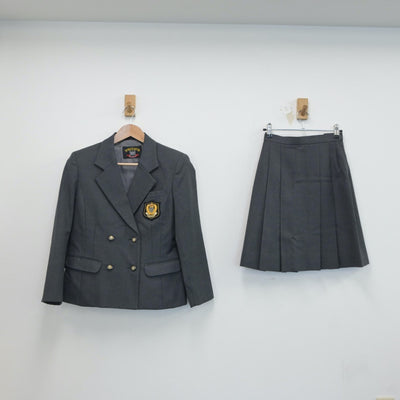 【中古】東京都 桜丘高等学校 女子制服 2点（ブレザー・スカート）sf019250