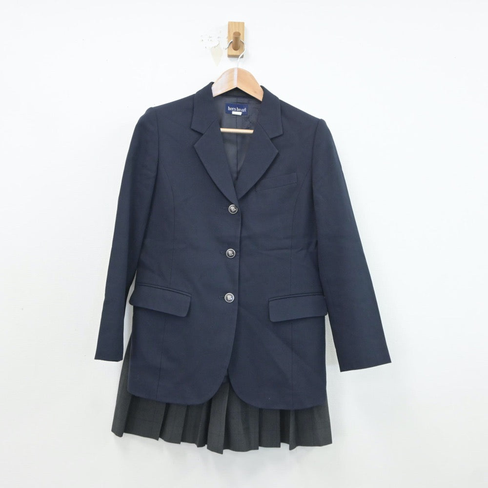 【中古】群馬県 群馬県伊勢崎市興陽高等学校 女子制服 3点（ブレザー・スカート）sf019253