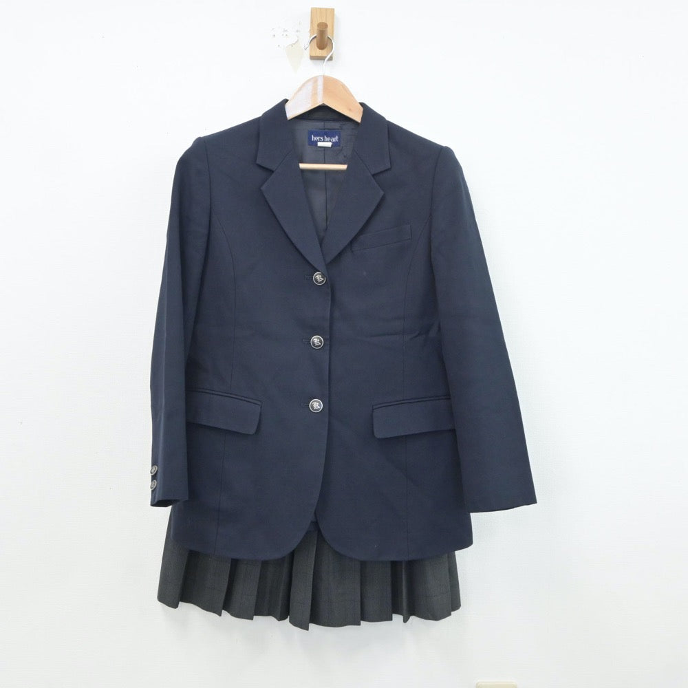 【中古】群馬県 群馬県伊勢崎市興陽高等学校 女子制服 2点（ブレザー・スカート）sf019254