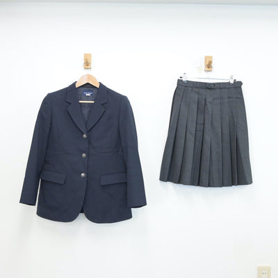 【中古】群馬県 群馬県伊勢崎市興陽高等学校 女子制服 2点（ブレザー・スカート）sf019254