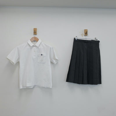 【中古】群馬県 群馬県伊勢崎市興陽高等学校 女子制服 3点（シャツ・スカート）sf019260