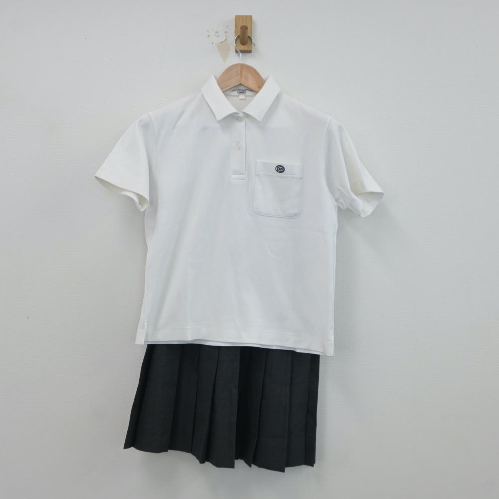 【中古】群馬県 群馬県伊勢崎市興陽高等学校 女子制服 3点（シャツ・シャツ・スカート）sf019261