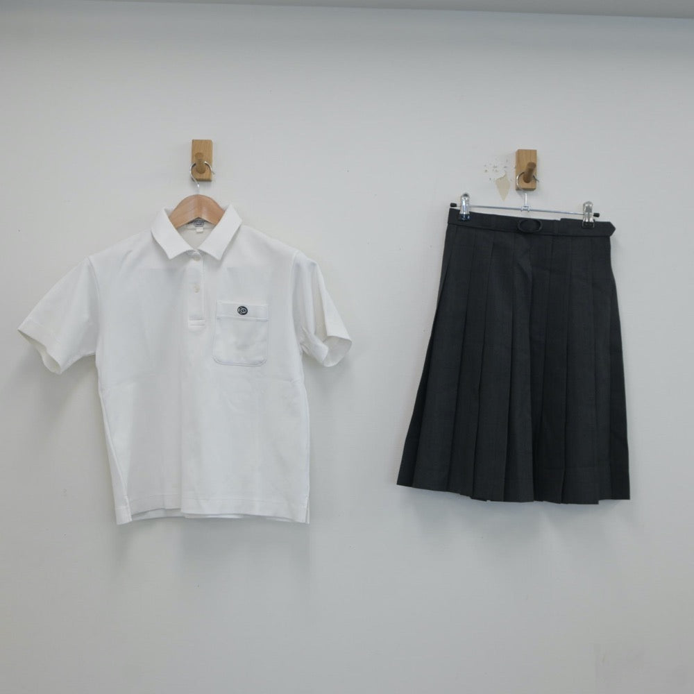 【中古】群馬県 群馬県伊勢崎市興陽高等学校 女子制服 3点（シャツ・シャツ・スカート）sf019261