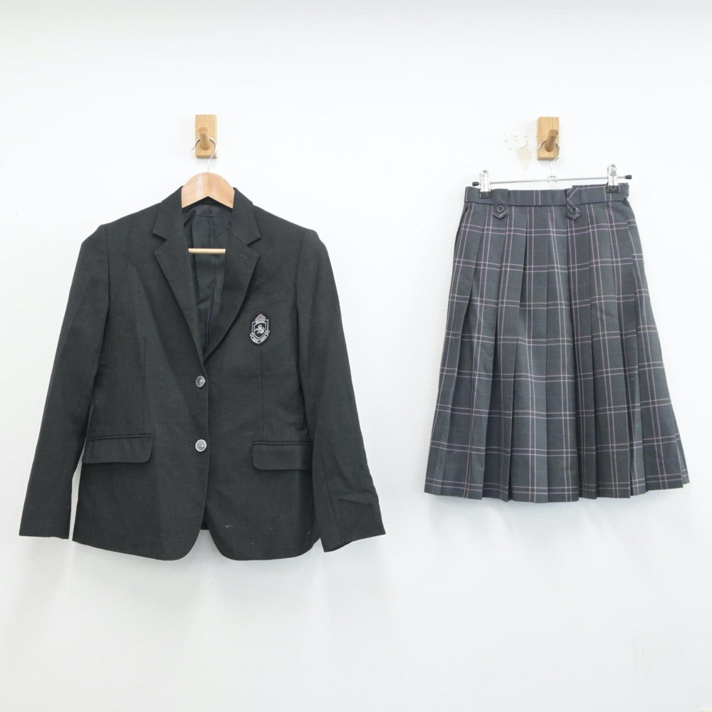 【中古】大阪府 大阪成蹊女子高等学校 女子制服 2点（ブレザー・スカート）sf019267